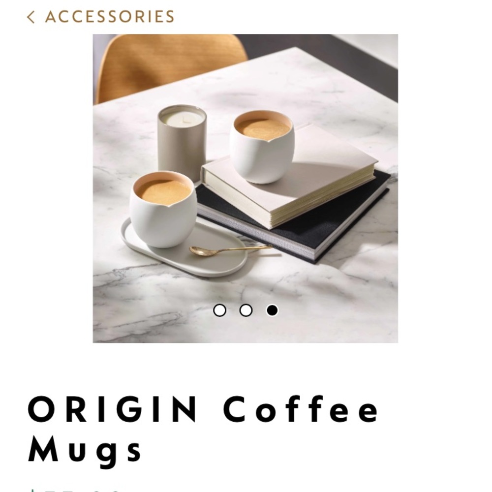 Nespresso set of 2 mugs.